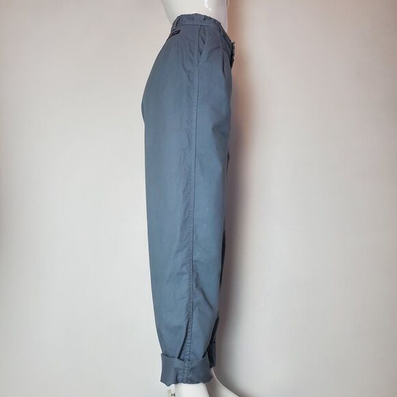 Vintage 80s Prime Cut Slate Blue Trousers - Picture 3 of 11